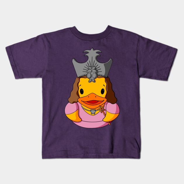 Glinda the Good Witch Rubber Duck Kids T-Shirt by Alisha Ober Designs